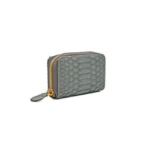 Elegant Gray Python Women's Wallet